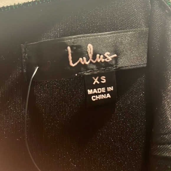 Lulus Take Me Anywhere Green Sparkly Asymmetrical Bodycon Mini Dress NWT - Picture 7 of 8